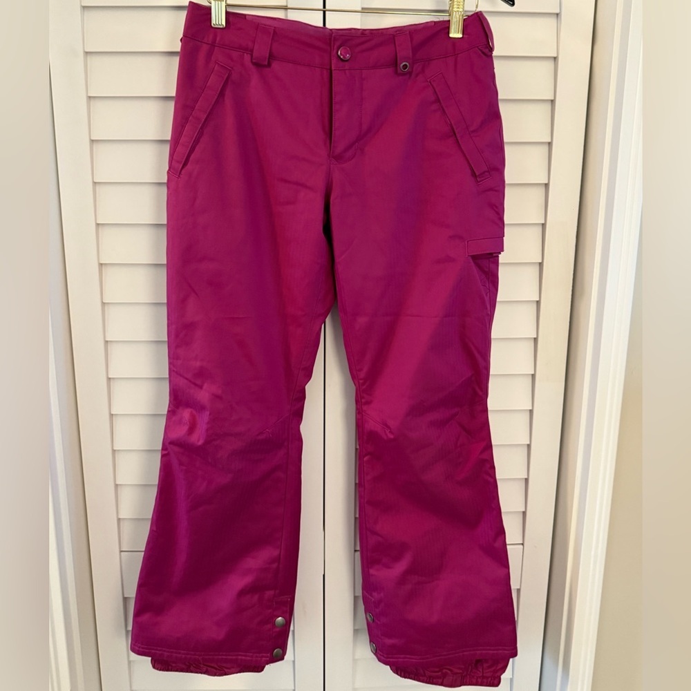 🩷🏂❄️ Burton Girls Youth Fuscia Pink Snow Snowboarding Pants Size Large 15/16